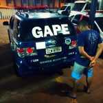 GAPE prende foragido da Justiça na noite de segunda,9