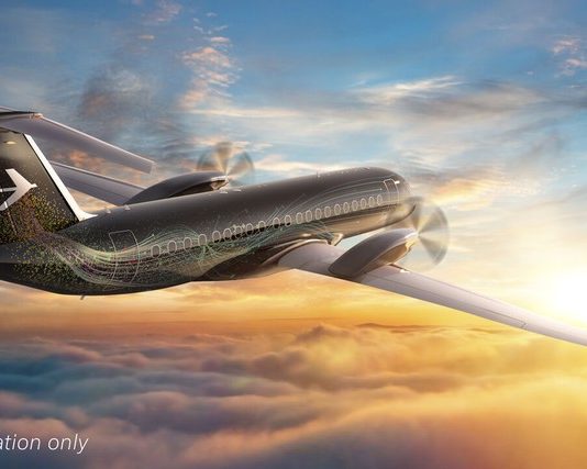Embraer mostra ilustração de como seria o avião turbo-hélice