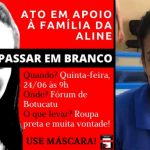 Botucatu terá ato em apoio aos familiares de Aline, vítima de feminicídio em 2019. “Não pode passar em branco”