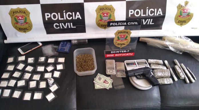 Botucatu: Traficante que fazia entrega de drogas em domicílio é preso em chácara em Rubião Júnior