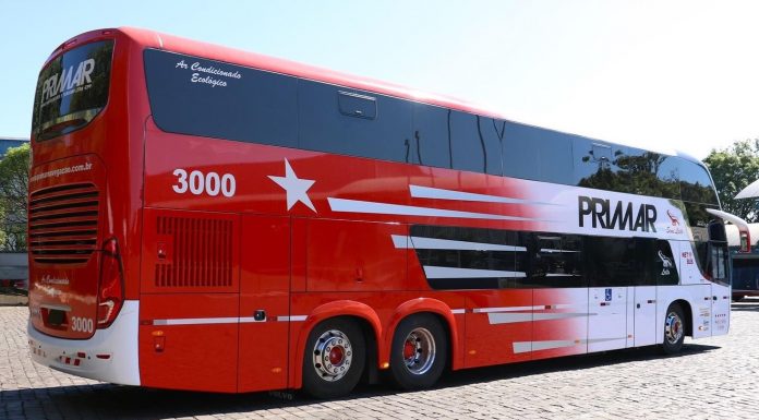 Botucatu: Empresa Primar amplia sua frota com mais ônibus de dois andares
