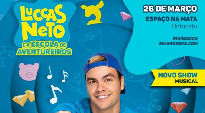 Botucatu: Show de Luccas Neto será no dia 26. Ingressos estão esgotando; Saiba onde comprar