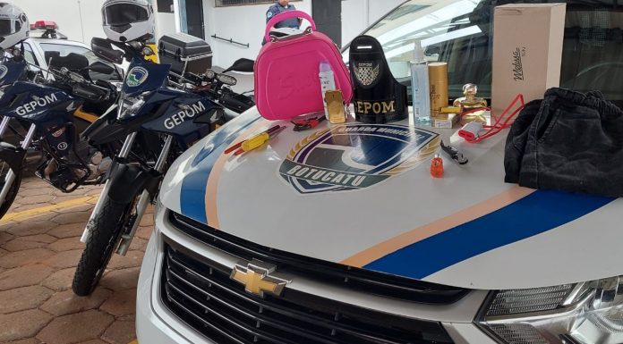 Botucatu: Assaltante é preso após invadir carro e furtar perfumes, roupas íntimas, alicate e sandália