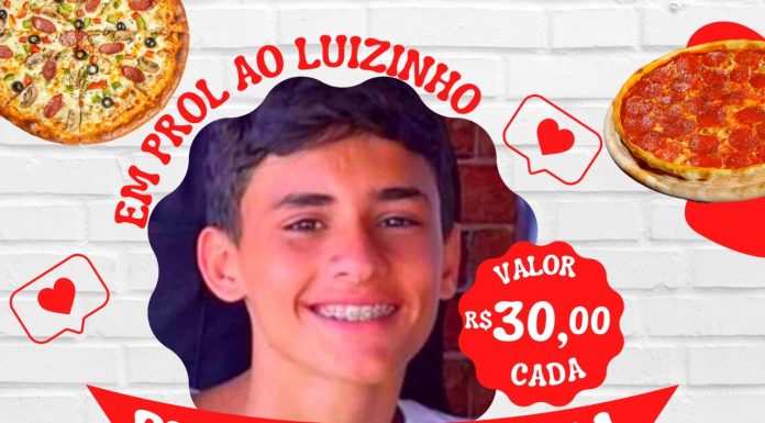 Botucatu: Pizza Solidária em prol do Luizinho. A venda ocorre na AAB