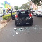 Botucatu: Motociclista fica ferido após acidente com carro na Avenida Santana