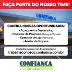 Botucatu: Supermercado Confiança está com vagas abertas de trabalho; confira as opções