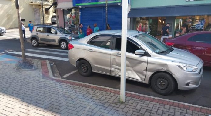 Botucatu: Mais um acidente é registrado no Centro da cidade