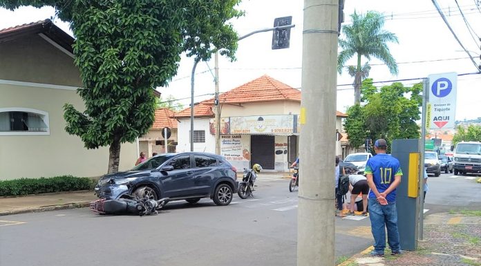 Botucatu: Motociclista fica ferida em acidente na Vila dos Lavradores