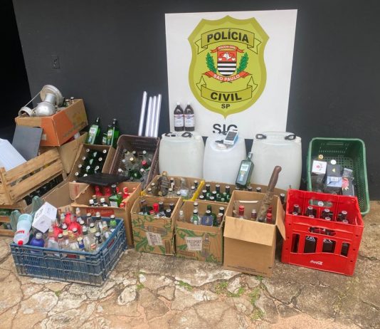 São Manuel: Polícia Civil desmonta fábrica de falsificação de whisky