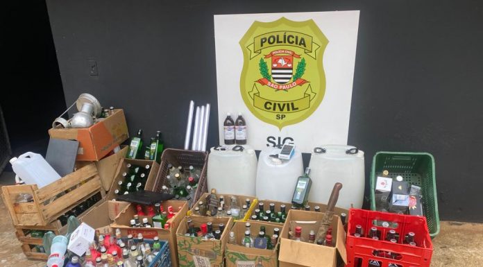 São Manuel: Polícia Civil desmonta fábrica de falsificação de whisky