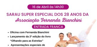 Sarau gratuito comemora os 28 anos da Associação Fernanda Bianchini