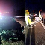 Botucatu: Músicos da Banda Tiamate sofrem acidente na Rondon. Carro bateu contra dois bois soltos na pista