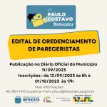 Botucatu: Cultura abre credenciamento para Lei Paulo Gustavo