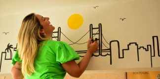 Na Europa, artista brasileira pinta para grandes marcas Na Europa, artista brasileira pinta para grandes marcas