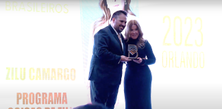 Zilu é premiada com o Troféu Tudo Para Brasileiros, nos EUA