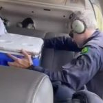 Helicóptero da PRF transporta, de Bauru, coração para transplante em Botucatu