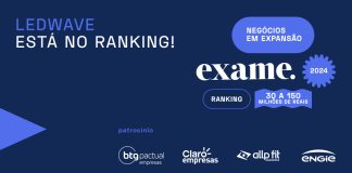 LedWave é uma das vencedoras de prêmio da Revista Exame LedWave é uma das vencedoras de prêmio da Revista Exame