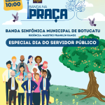 Botucatu: Banda municipal se apresenta em homenagem ao Dia do Funcionário Público