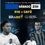 Desafio das Estrelas: Brabet é patrocina jogo que reunirá duas lendas do futebol