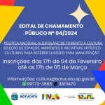 Botucatu: Inscrições Abertas para o Edital de Subsídio da Política Nacional Aldir Blanc de Fomento à Cultura