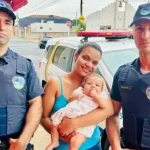 Guardas Municipais salvam bebê de 3 meses engasgada durante patrulhamento escolar em Botucatu