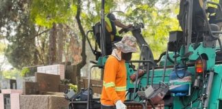 Cemitério Campo Grande recebe obras de pavimentação Cemitério Campo Grande recebe obras de pavimentação