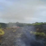 Incêndio que atingiu área próxima à Cascata da Marta em Botucatu mobilizou força-tarefa por cinco horas; 3 pessoas foram detidas
