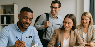 Material de escritório personalizado reforça branding