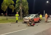 Botucatu: Motociclista e motorista se envolvem em acidente na Avenida Marginal
