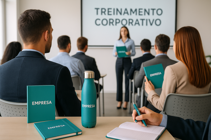 Brindes personalizados reforçam treinamentos corporativos