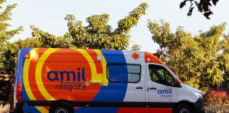 Amil apresenta a nova identidade visual de suas ambulâncias