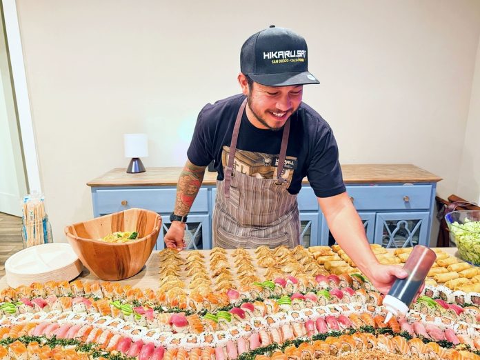 Chef brasileiro promove serviço de catering japonês nos EUA Chef brasileiro promove serviço de catering japonês nos EUA