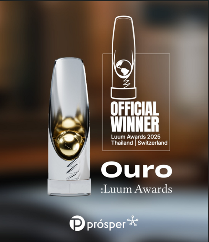 Prósper Comunicação é ouro no prêmio internacional Luum Awar Prósper Comunicação é ouro no prêmio internacional Luum Awar