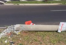 Botucatu: Acidente na Gastão Dal Farra compromete rede elétrica e mobiliza equipes