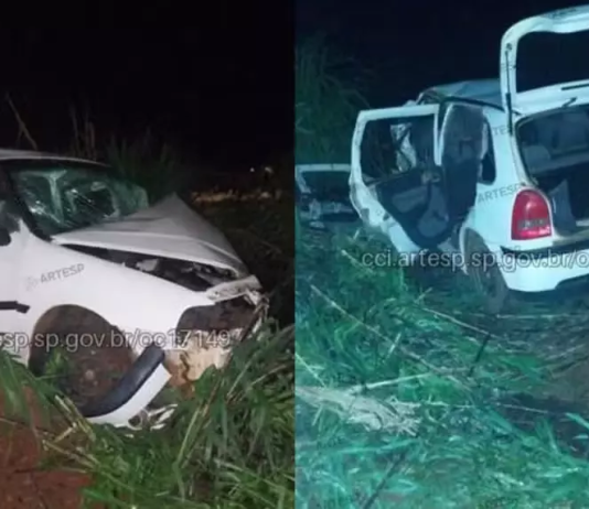 Motorista fica gravemente ferido após batida de frente entre carro e caminhão carregado com laranjas na rodovia SP-255, em São Manuel