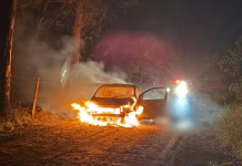 Motorista de aplicativo é morto a tiros e tem corpo parcialmente queimado em Conchas