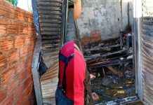 Incêndio atinge residência na Vila São Benedito, em Botucatu