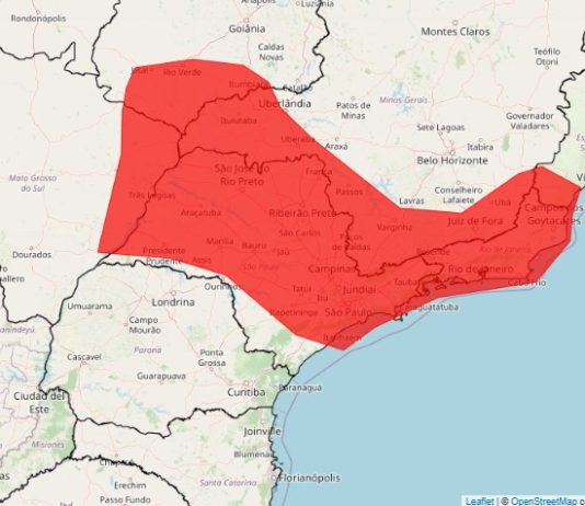 Defesa Civil emite alerta de chuvas intensas e onda de calor para o Estado de São Paulo