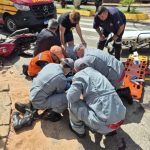 Botucatu: Vítimas são socorridas após atropelamento na Avenida Dante Delmanto