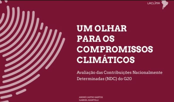 LACLIMA lança relatório sobre metas do G20 rumo a 2035