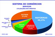 Errata: Reformas, plásticas e festas lideram consórcio