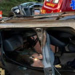 Botucatu: Colisão frontal seguida de capotamento deixa uma pessoa ferida em rodovia