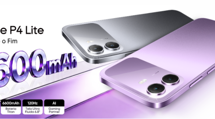 P4 Lite da realme chega ao Brasil com bateria de 6.600 mAh