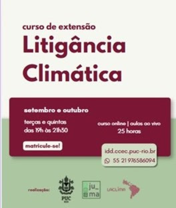 PUC-Rio e LACLIMA lançam curso inédito sobre o clima PUC-Rio e LACLIMA lançam curso inédito sobre o clima