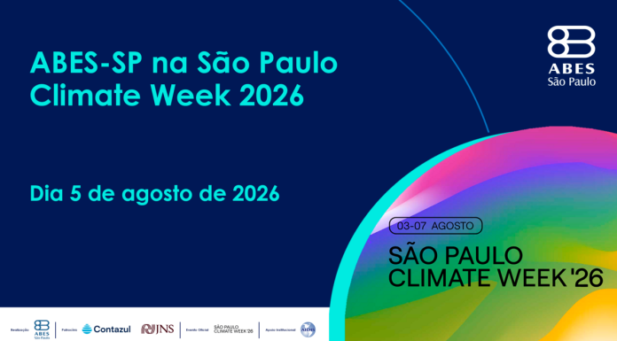 ABES-SP debate água na Climate Week 2026 ABES-SP debate água na Climate Week 2026
