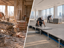 Piso elevado avança com a construção sustentável