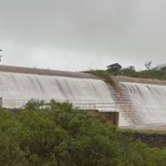 Botucatu: Volume de chuva faz represa do Rio Pardo transbordar pela primeira vez desde a inauguração