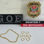 Polícia recupera joias de ouro avaliadas em R$ 72 mil furtadas de joalheria em Botucatu
