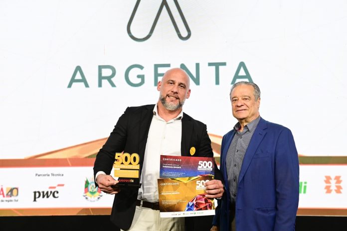 Argenta lidera receita líquida entre as maiores do Sul Argenta lidera receita líquida entre as maiores do Sul