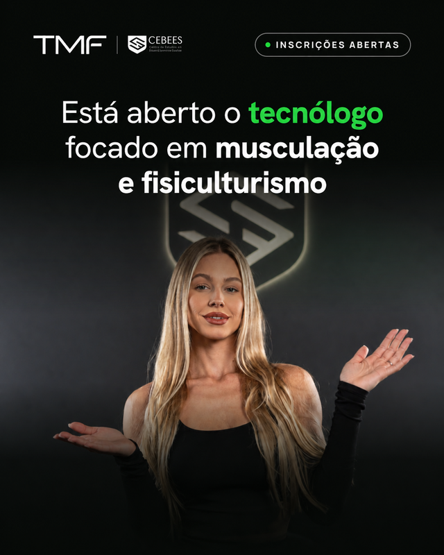 Inédito no Brasil: novo tecnólogo em Musculação Inédito no Brasil: novo tecnólogo em Musculação